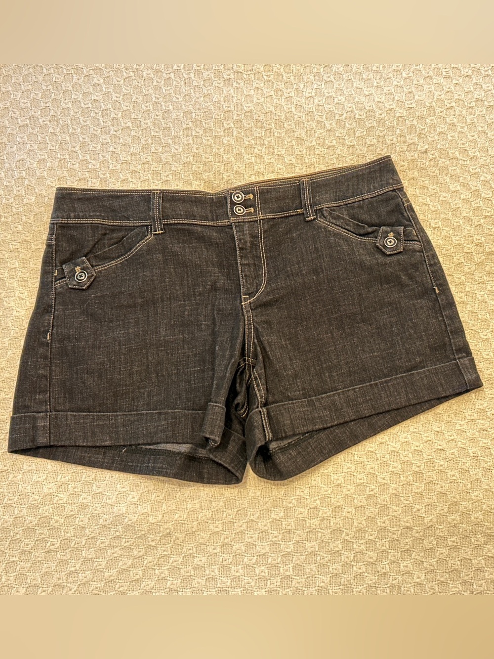 White House Black Market Dark Blue Denim Shorts | 10